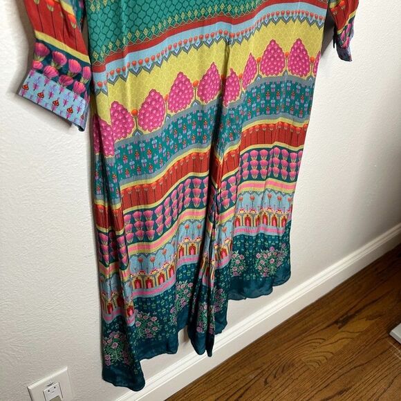 Anthropologie Jumpsuit Size 12 Siddhartha Bansal NWT Colorful Maximalist Boho - Picture 6 of 11